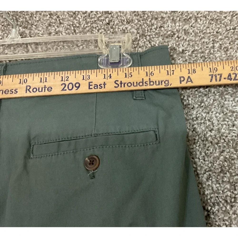 Lot of 2 Iron Co. Men's Chino Shorts Size 32 Sage Green Slate Blue Flat Front